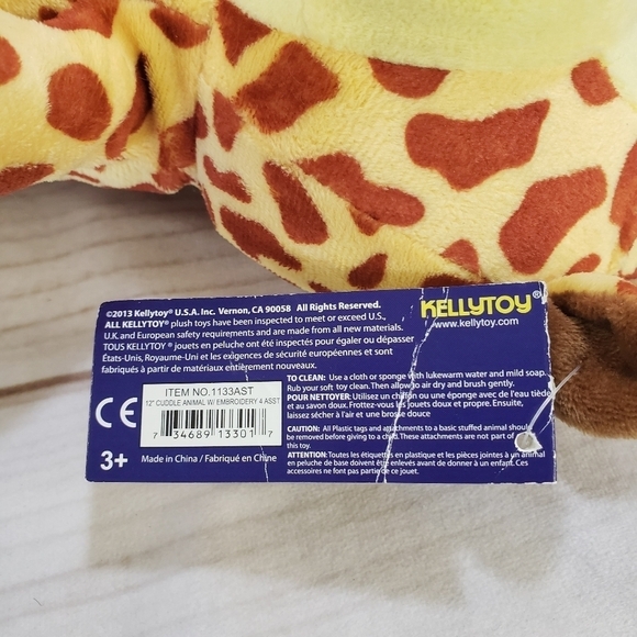 Kellytoy Original Baby Giraffe Plush Stuffed Animal 12 Inch 2013 With Tag - Picture 7 of 11